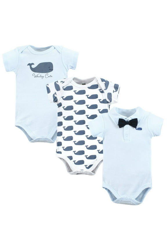 Infant Boy Cotton Bodysuits, Whaley Cute Polo, 0-3 Months