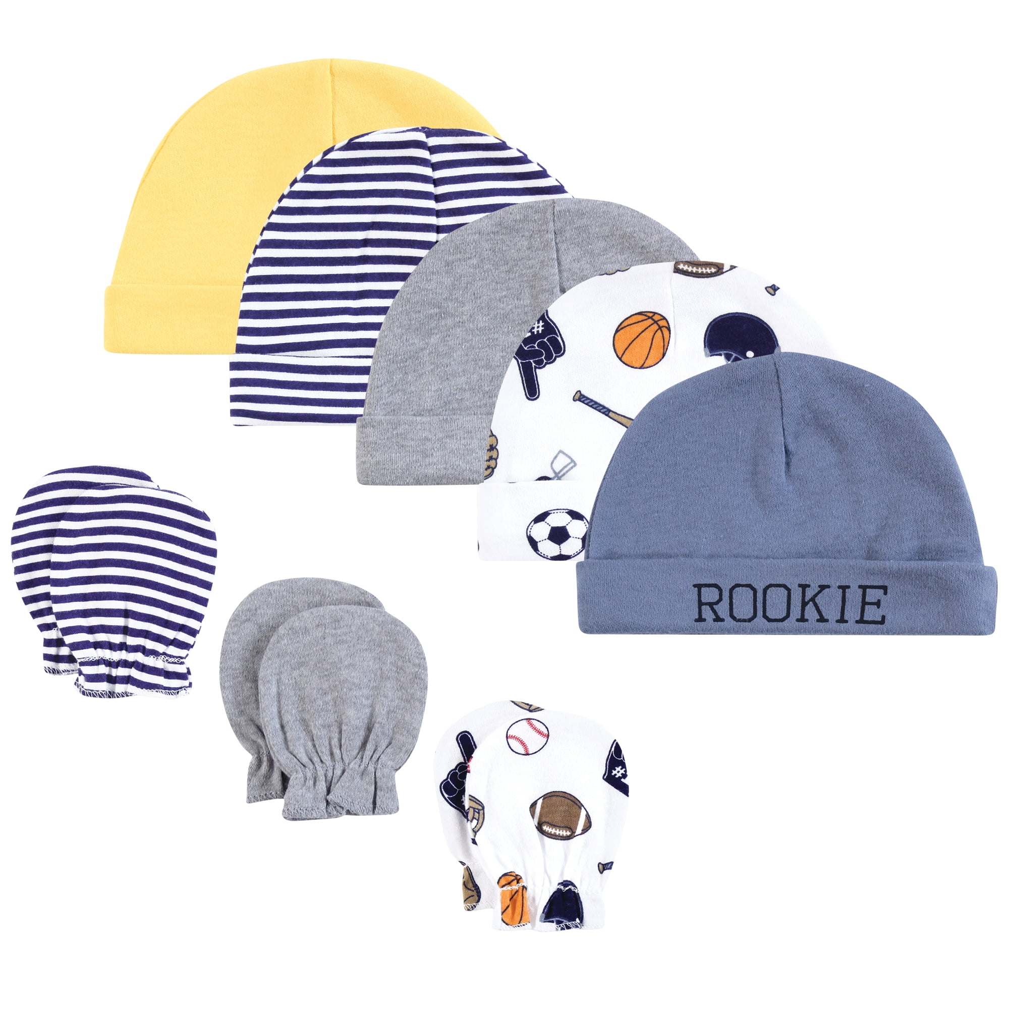 Amazon.com: Hudson Baby Unisex Baby Cotton Cap and Scratch