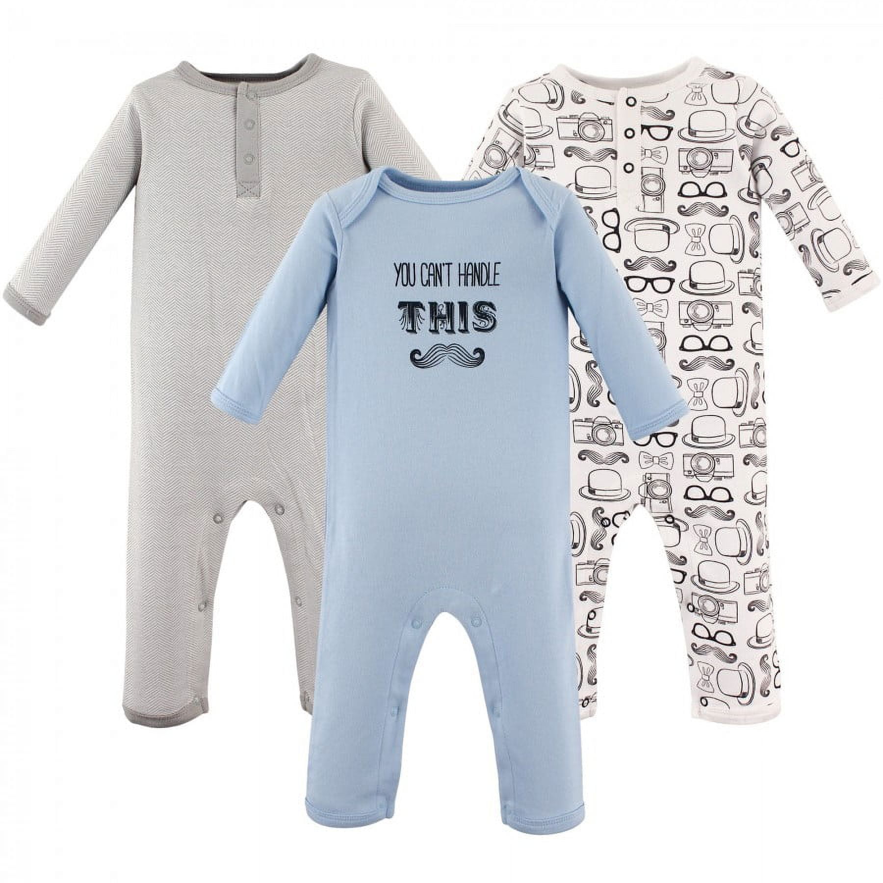 Hudson Baby Unisex Baby Cotton Coveralls, Happy Easter, 0-3 Months