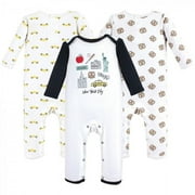 Hudson Baby Infant Boy Cotton Coveralls 3pk, Nyc, 9-12 Months