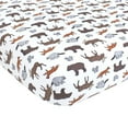 thumbnail image 1 of Hudson Baby Infant Boy Cotton Fitted Crib Sheet, Animal Adventure, One Size, 1 of 2