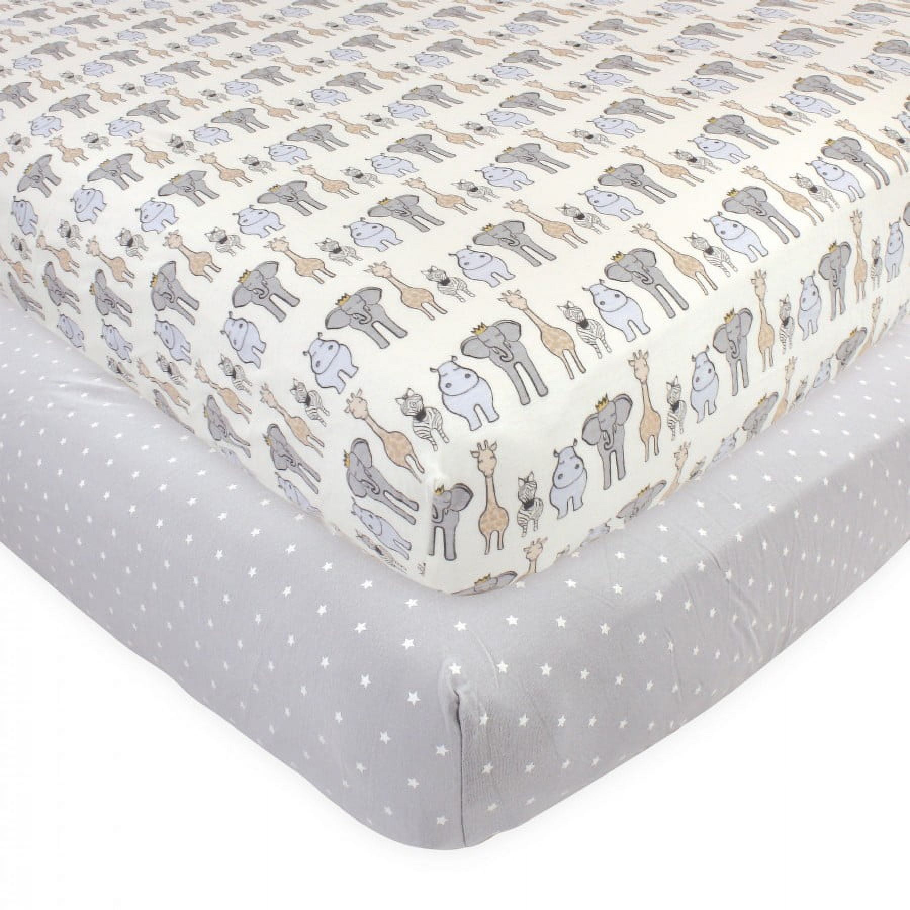 Royal Safari Cotton Jersey Toddler Crib Sheet Set