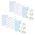 thumbnail image 1 of Hudson Baby Infant Boy Cotton Flannel Burp Cloths, Boy Safari World 10-Pack, One Size, 1 of 7