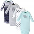 thumbnail image 1 of Hudson Baby Infant Boy Cotton Gowns, Handsome Whale, Preemie/Newborn, 1 of 5