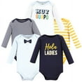 thumbnail image 1 of Hudson Baby Infant Boy Cotton Long-Sleeve Bodysuits, Hola Ladies 5-Pack, Preemie, 1 of 7