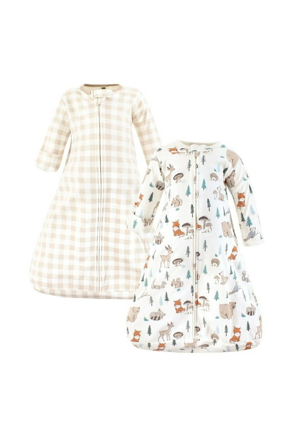 Infant Boy Cotton Long-Sleeve Wearable Sleeping Bag, Sack, Blanket, Boy Woodland Pals, 3-9 Months