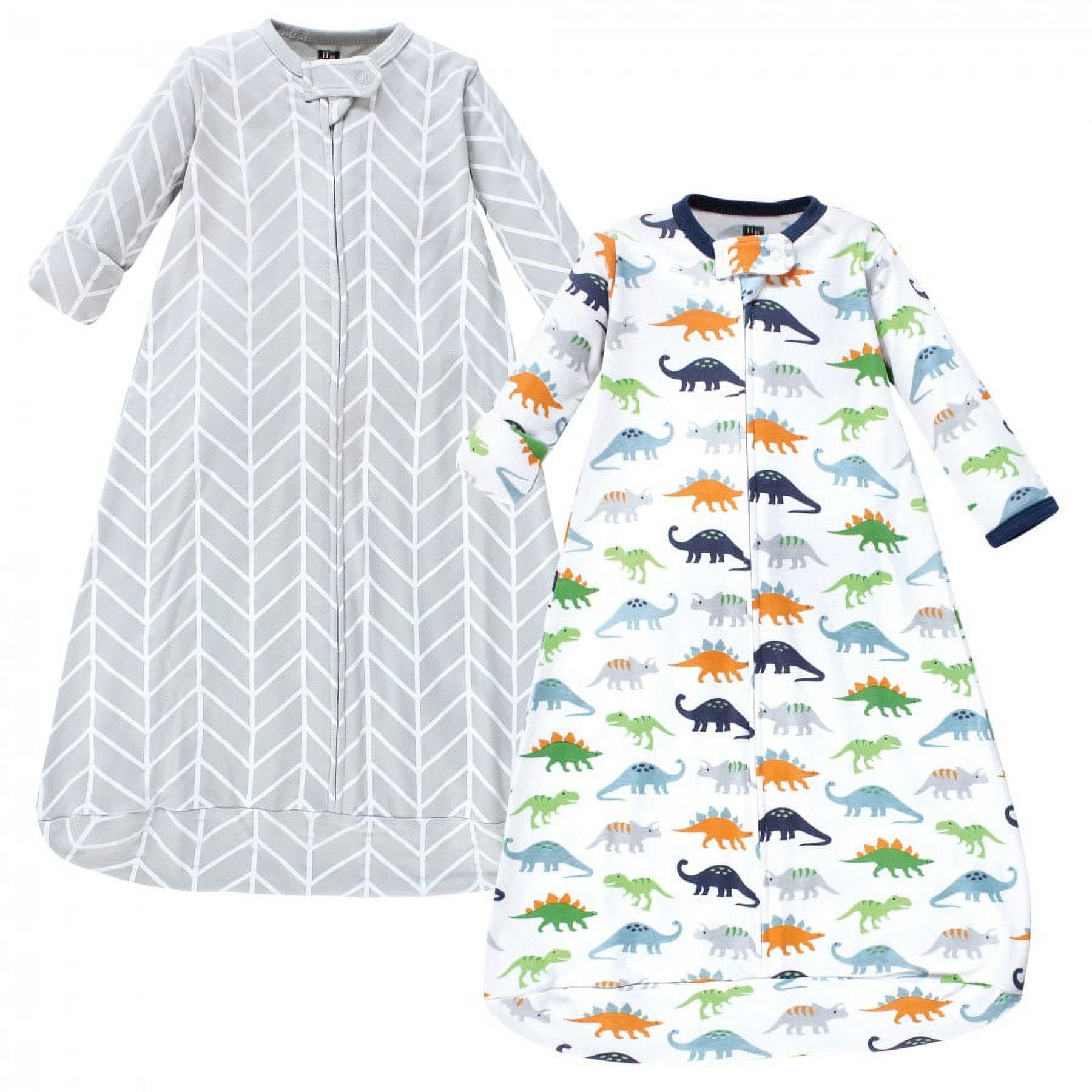 Hudson Baby Infant Boy Cotton Long-Sleeve Wearable Sleeping Bag, Sack, Blanket, Dinosaurs, 18-24 Months