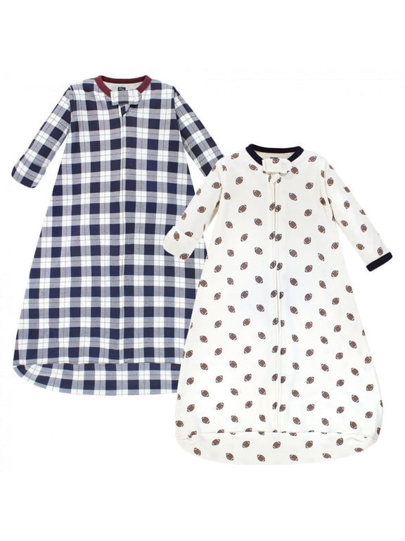 Infant Boy Cotton Long-Sleeve Wearable Sleeping Bag, Sack, Blanket, Football, 12-18 Months