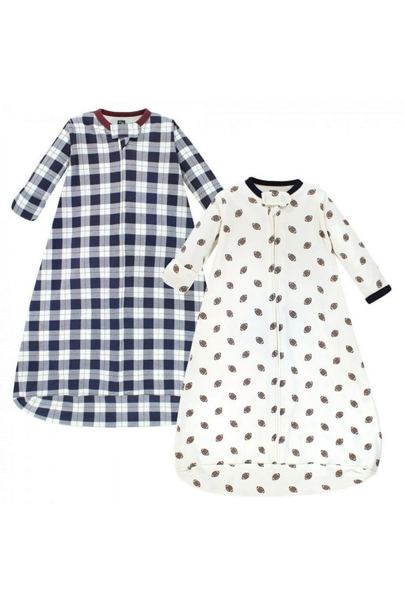Infant Boy Cotton Long-Sleeve Wearable Sleeping Bag, Sack, Blanket, Football, 12-18 Months