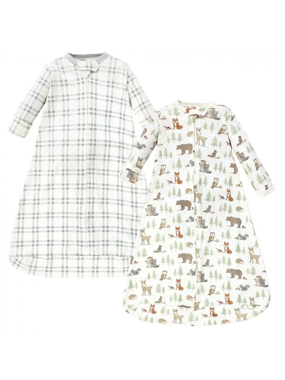 Infant Boy Cotton Long-Sleeve Wearable Sleeping Bag, Sack, Blanket, Forest Animals, 3-9 Months