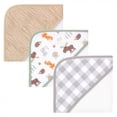 thumbnail image 1 of Hudson Baby Infant Boy Cotton Rich Hooded Towels, Woodland, One Size, 1 of 4
