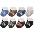 thumbnail image 1 of Hudson Baby Infant Boy Cotton Rich Newborn and Terry Socks, Sneaker Navy Gray, 0-6 Months, 1 of 2