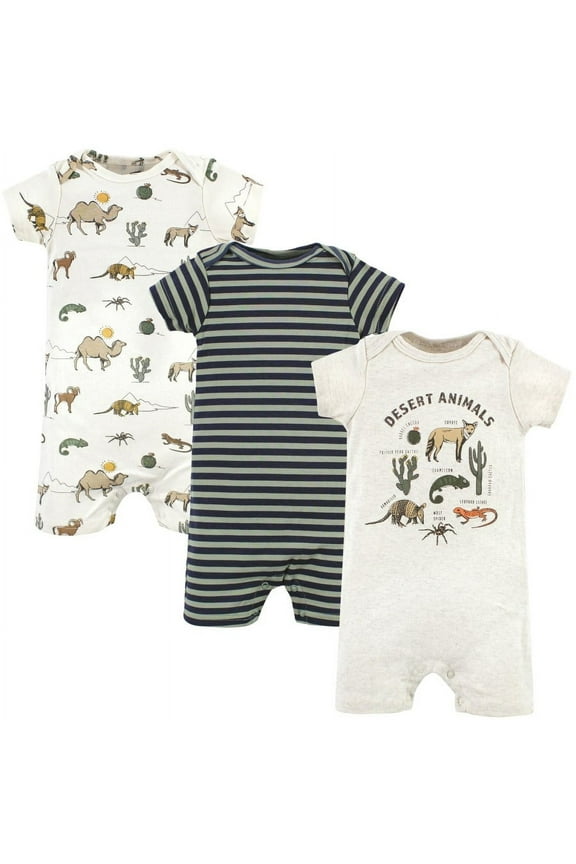 Infant Boy Cotton Rompers, Desert Animals, 18-24 Months
