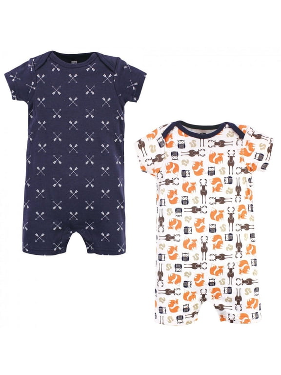 Infant Boy Cotton Rompers, Forest, 6-9 Months