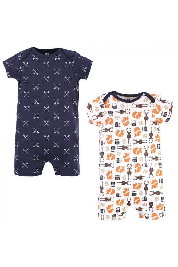 Infant Boy Cotton Rompers, Forest, 9-12 Months