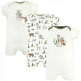 thumbnail image 1 of Hudson Baby Infant Boy Cotton Rompers, Forest Animals, 9-12 Months, 1 of 5