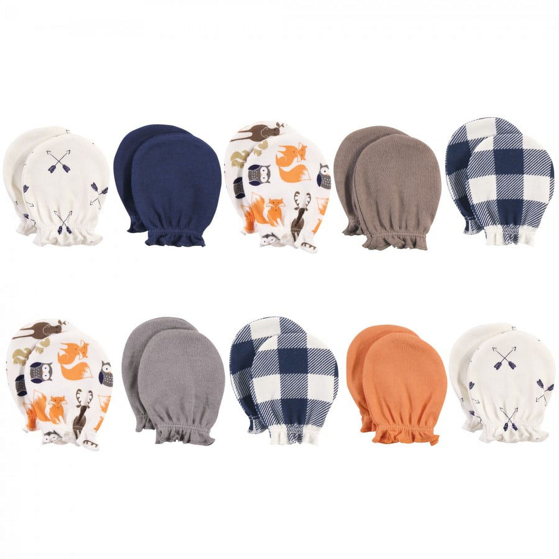 注目のブランド Hudson 0 Whale, Blue Mittens, Scratch Cotton Boy Infant Baby ベビー