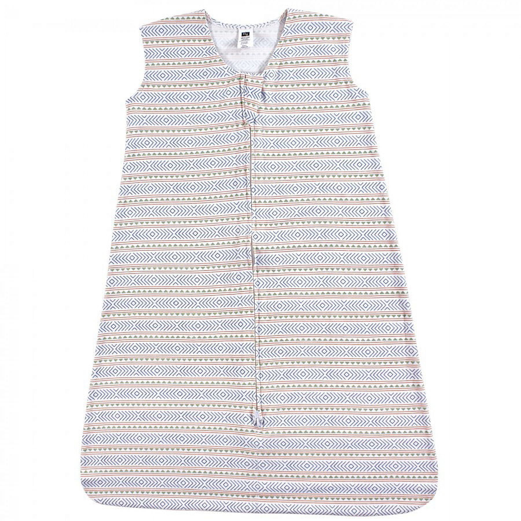Hudson Baby Infant Boy Cotton Sleeveless Wearable Sleeping Bag, Sack, Blanket, Aztec Stripe, 6-12 Months