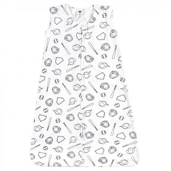 Hudson Baby Infant Boy Cotton Sleeveless Wearable Sleeping Bag, Sack, Blanket, Baseball, 18-24 Months