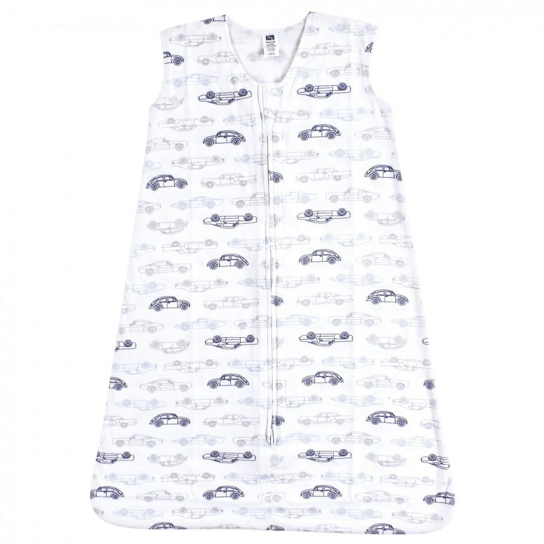 Hudson Baby Infant Boy Cotton Sleeveless Wearable Sleeping Bag, Sack, Blanket, Classic Cars, 18-24 Months