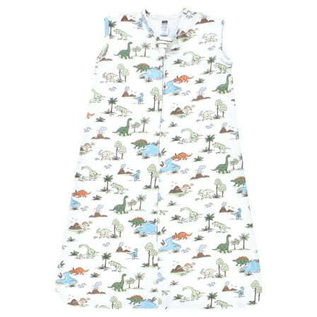 Hudson Baby Infant Boy Cotton Sleeveless Wearable Sleeping Bag, Sack, Blanket, Dinosaur Adventures, 18-24 Months