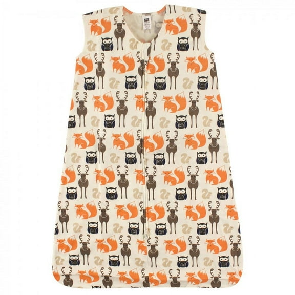 Hudson Baby Infant Boy Cotton Sleeveless Wearable Sleeping Bag, Sack, Blanket, Forest, 0-6 Months