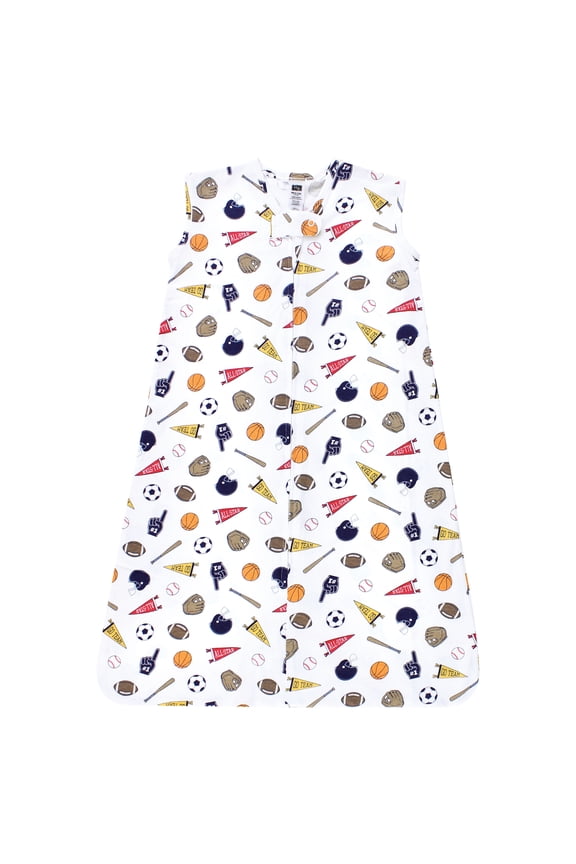 Infant Boy Cotton Sleeveless Wearable Sleeping Bag, Sack, Blanket, Sports Fan, 6-12 Months
