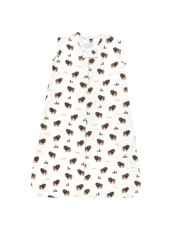 Infant Boy Cotton Sleeveless Wearable Sleeping Bag, Sack, Blanket, Wild Buffalo, 6-12 Months