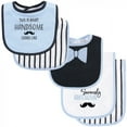 thumbnail image 1 of Hudson Baby Infant Boy Cotton Terry Bib and Burp Cloth Set 5pk, Seriously Awesome, One Size, 1 of 6