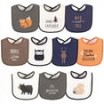 thumbnail image 1 of Hudson Baby Infant Boy Cotton Terry Drooler Bibs with Fiber Filling, Boy Woodland, One Size, 1 of 12