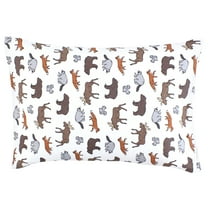 Hudson Baby Infant Boy Cotton Toddler Pillow Case, Animal Adventure, One Size