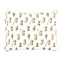 Hudson Baby Infant Boy Cotton Toddler Pillow Case, Construction, One Size