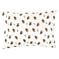 Hudson Baby Infant Boy Cotton Toddler Pillow Case, Wild Buffalo, One Size