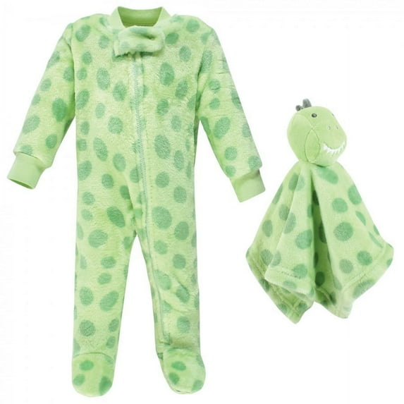 Hudson Baby Infant Boy Flannel Plush Sleep and Play and Security Toy, Trex, 3-6 Months