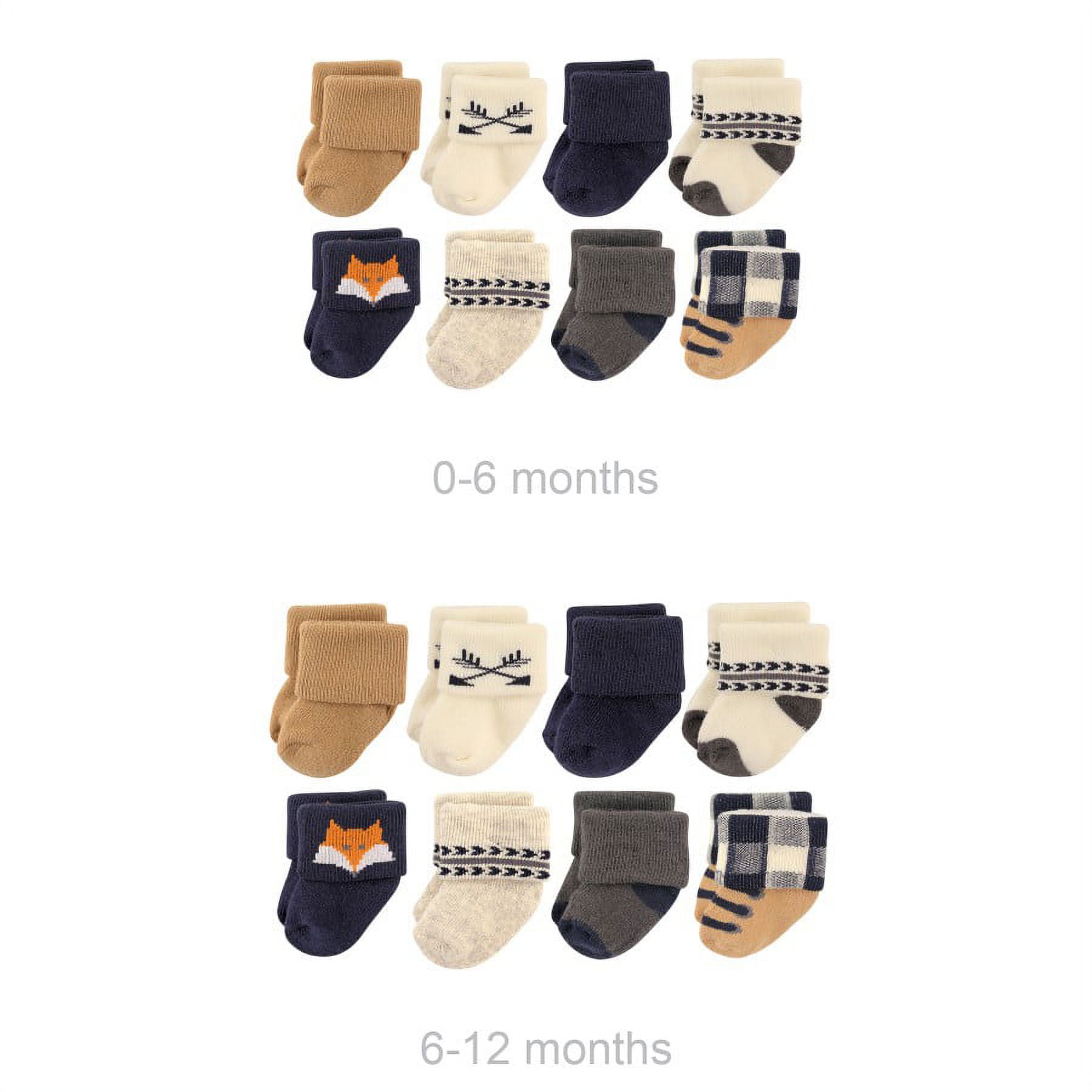 い出のひと時に、とびきりのおしゃれを！ Boy Infant Baby Hudson Grow Socks Terry Cotton Me with ベビー
