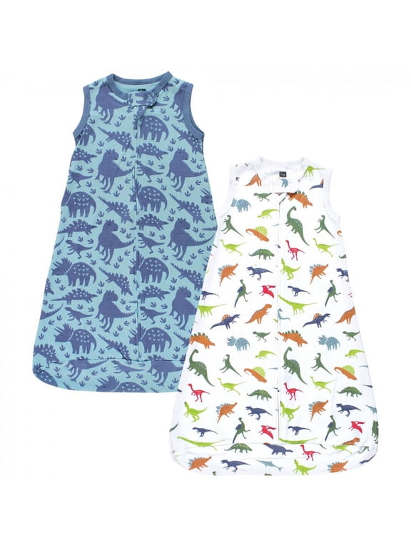 Infant Boy Interlock Cotton Sleeveless Sleeping Bag, Dinosaurs, 0-3 Months