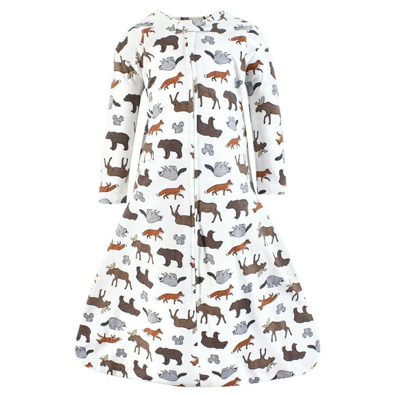 Hudson Baby Infant Boy Long Sleeve Cotton Jersey Sleeping Bag, Animal Adventure, 0-6 Months
