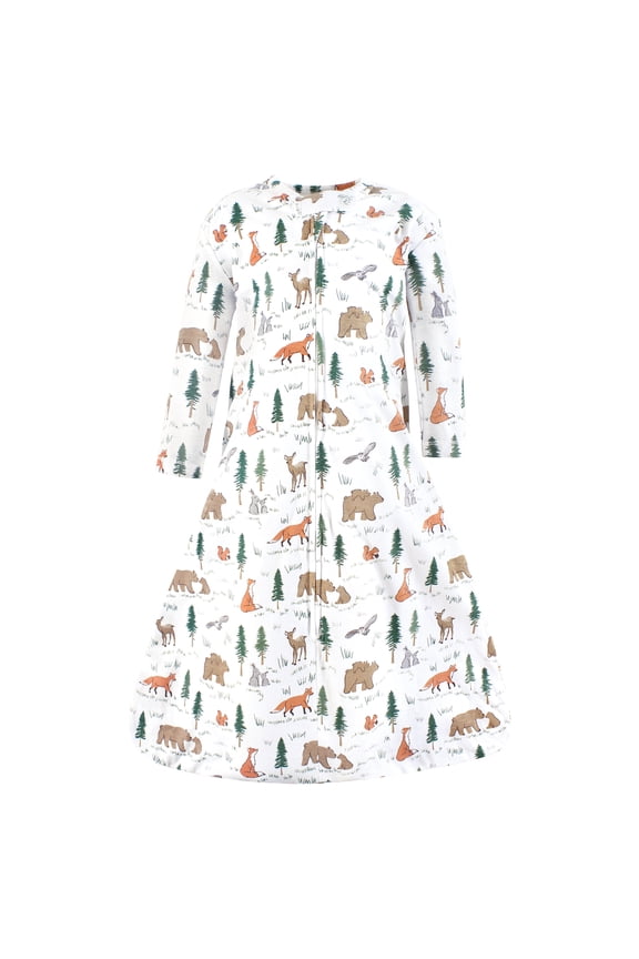 Infant Boy Long Sleeve Cotton Jersey Sleeping Bag, Sweet Woodland, 0-6 Months