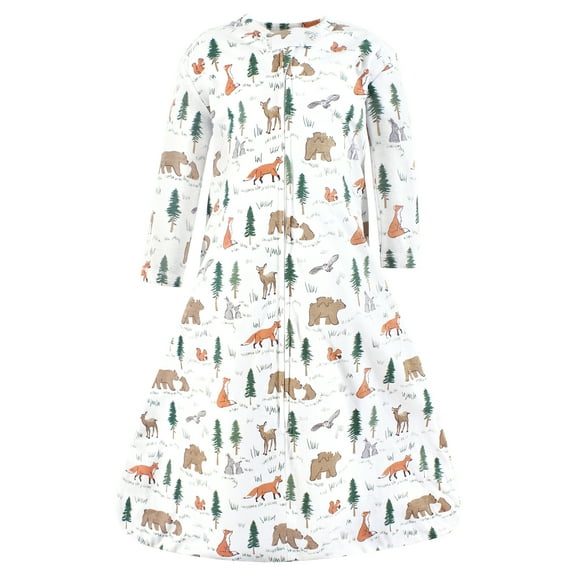 Hudson Baby Infant Boy Long Sleeve Cotton Jersey Sleeping Bag, Sweet Woodland, 18-24 Months