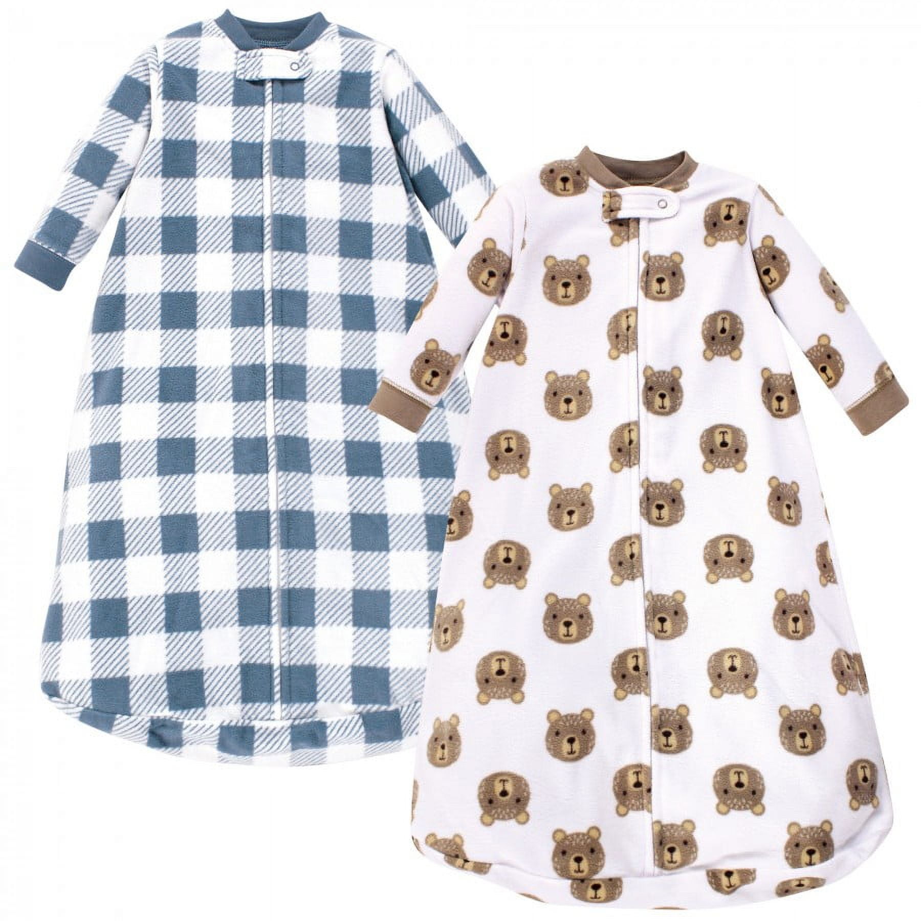 Hudson Baby Infant Boy Long-Sleeve Fleece Sleeping Bag, Little Bear, 0-9 Months