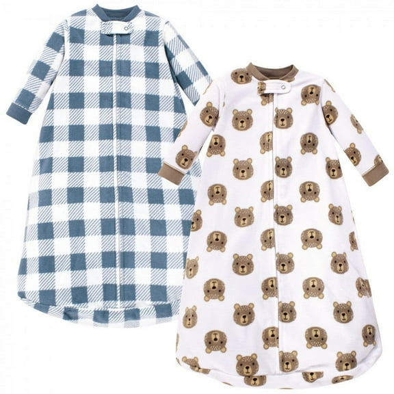 Hudson Baby Infant Boy Long-Sleeve Fleece Sleeping Bag, Little Bear, 0-9 Months