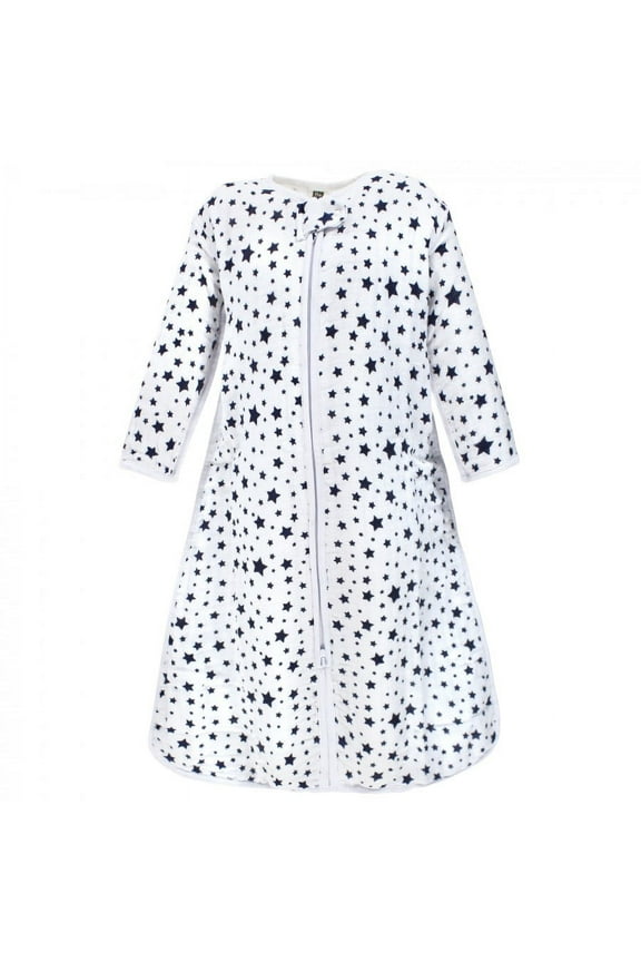 Infant Boy Long Sleeve Muslin Sleeping Bag, Wearable Blanket, Sleep Sack, Navy Star, 18-24 Months