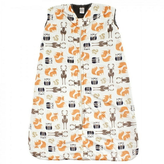 Hudson Baby Infant Boy Mink with Faux Shearling Inner Sleeping Bag, Sack, Blanket, Boy Forest, 12-18 Months