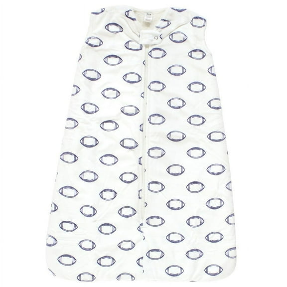 Hudson Baby Infant Boy Mink with Faux Shearling Inner Sleeping Bag, Sack, Blanket, Football, 0-6 Months