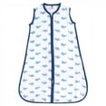 thumbnail image 1 of Hudson Baby Infant Boy Muslin Cotton Sleeveless Wearable Sleeping Bag, Sack, Blanket, Blue Whale, 18-24 Months, 1 of 1