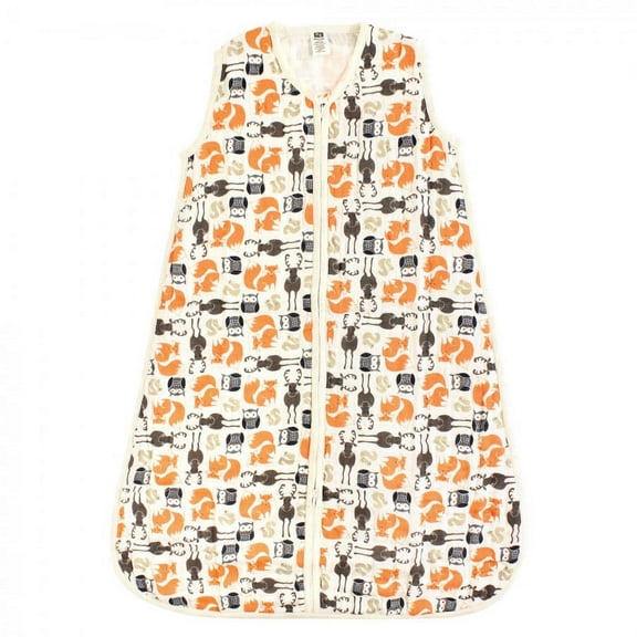 Hudson Baby Infant Boy Muslin Cotton Sleeveless Wearable Sleeping Bag, Sack, Blanket, Forest, 12-18 Months