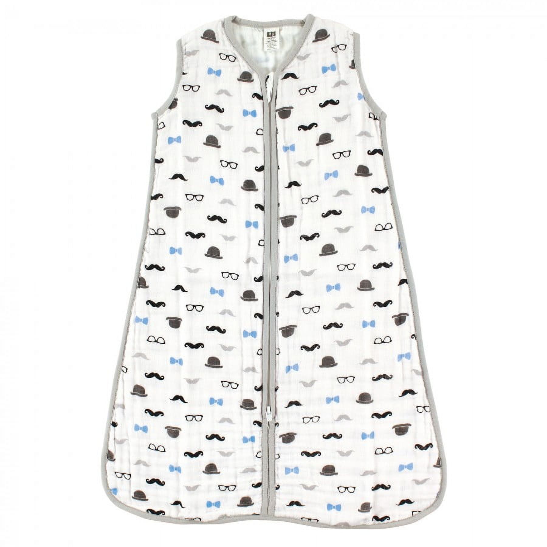 Hudson Baby Infant Boy Muslin Cotton Sleeveless Wearable Sleeping Bag, Sack, Blanket, Perfect Gentlemen, 18-24 Months