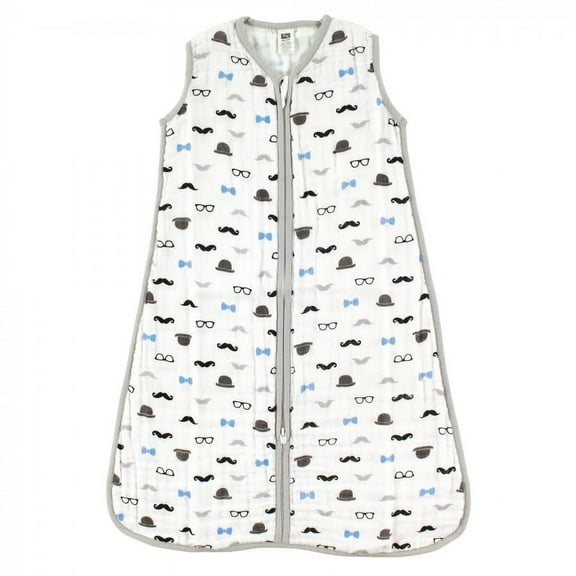 Hudson Baby Infant Boy Muslin Cotton Sleeveless Wearable Sleeping Bag, Sack, Blanket, Perfect Gentlemen, 18-24 Months