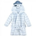 thumbnail image 1 of Hudson Baby Infant Boy Plush Animal Face Bathrobe, Narwhal, 0-9 Months, 1 of 2