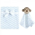 thumbnail image 1 of Hudson Baby Infant Boy Plush Blanket with Security Blanket, Blue, One Size, 1 of 2